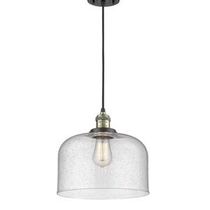 Innovations Lighting Pendant Light Brass Antique Finish LED G74-L SEEDY 0721-004
